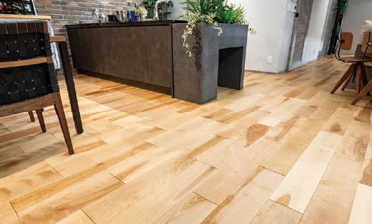 ガス温水式床暖房施工例