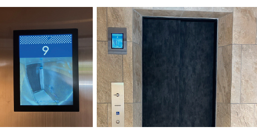 1階乗場ディスプレイ